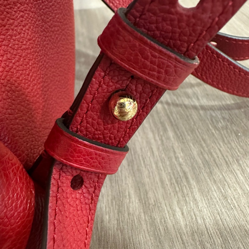 LV M44015 紅色牛皮壓紋後背包-21