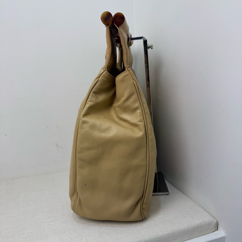 Chanel 玳瑁提把手提袋-6