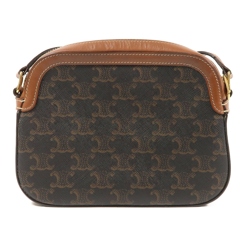 CELINE 塗層帆布Shoulder Bag金扣肩背袋-1