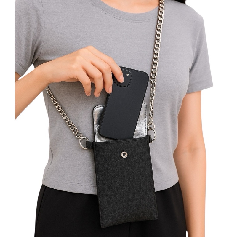 🔥🔥『MK Michael Kors』斜紋logo手機包/肩包/腰包 | 鏈條可調長短 | 原廠吊牌真品 | 單品特價中-10