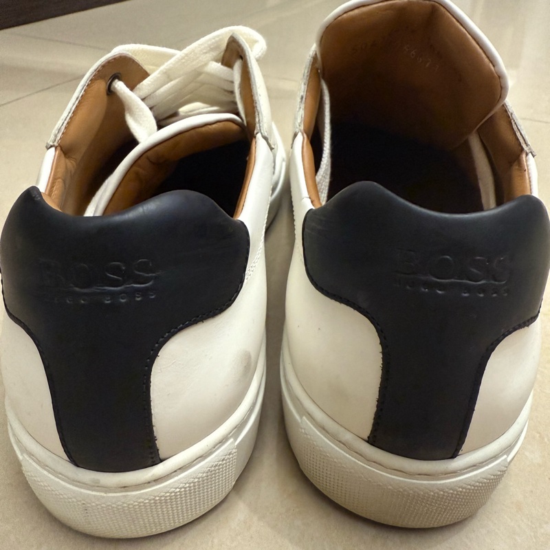 可議價✨BOSS男士休閑小白鞋-3