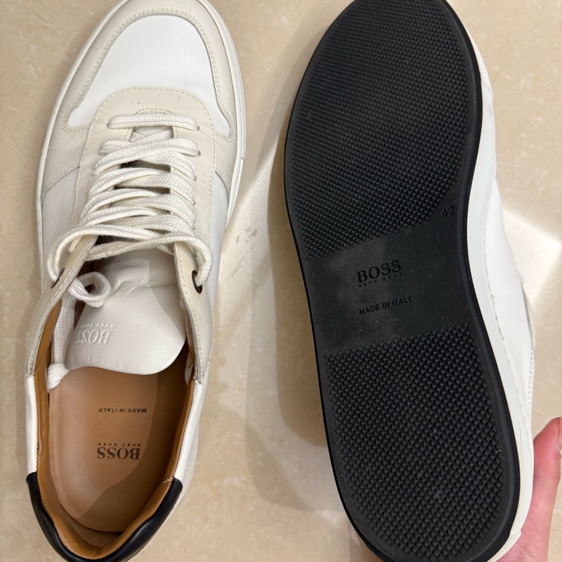 可議價✨BOSS男士休閑小白鞋-4