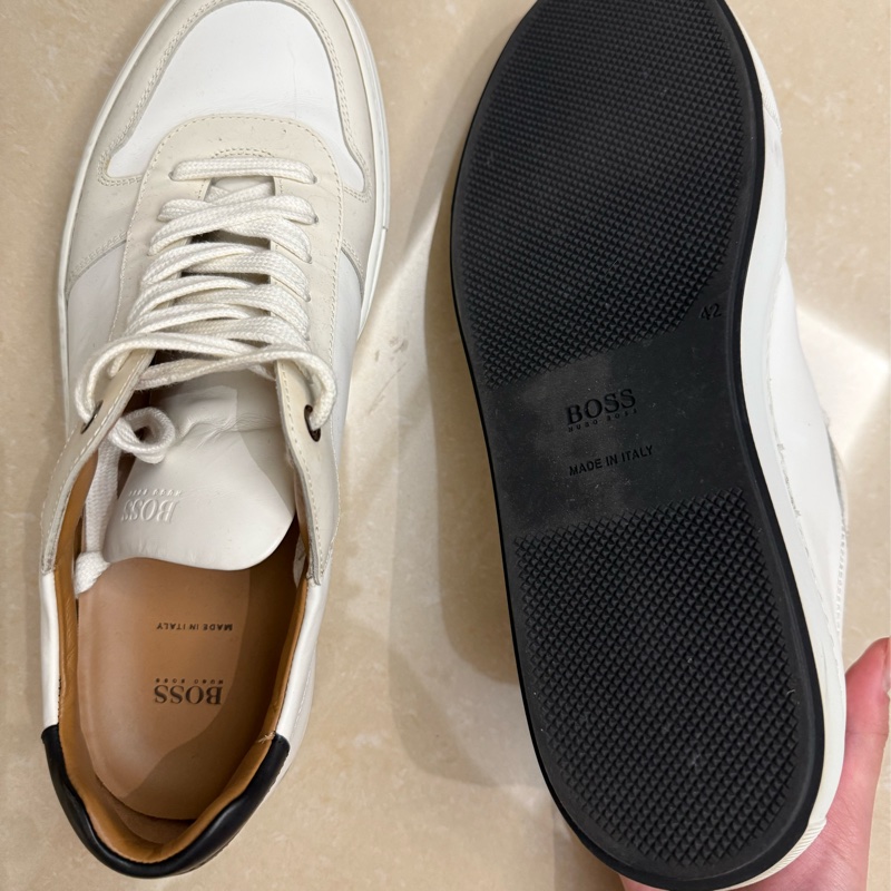 可議價✨BOSS男士休閑小白鞋-8