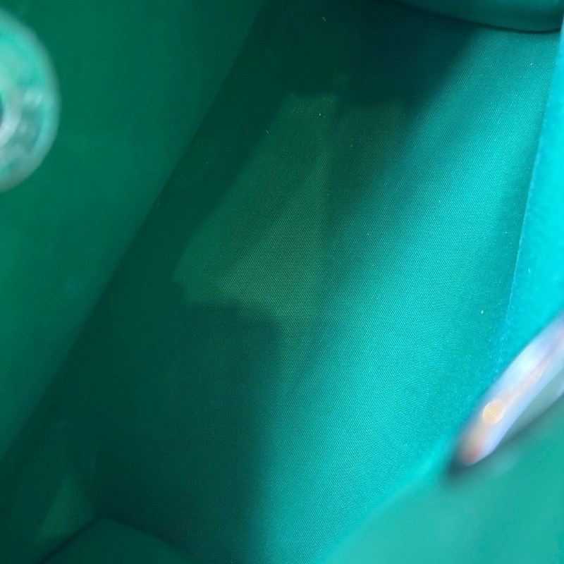 Hermes 銀釦綠布herbag 31-20