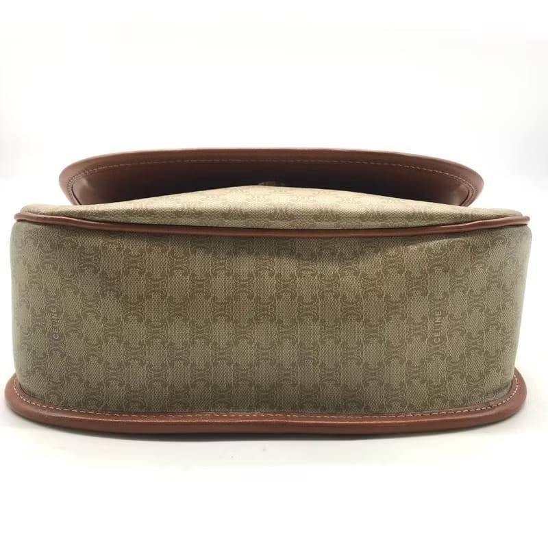 絕版中古包 Celine老花星球豆腐包 斜背包 側背包 單肩包 皮革包-1