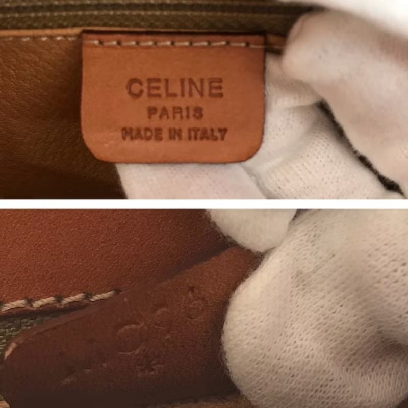 絕版中古包 Celine老花星球豆腐包 斜背包 側背包 單肩包 皮革包-8