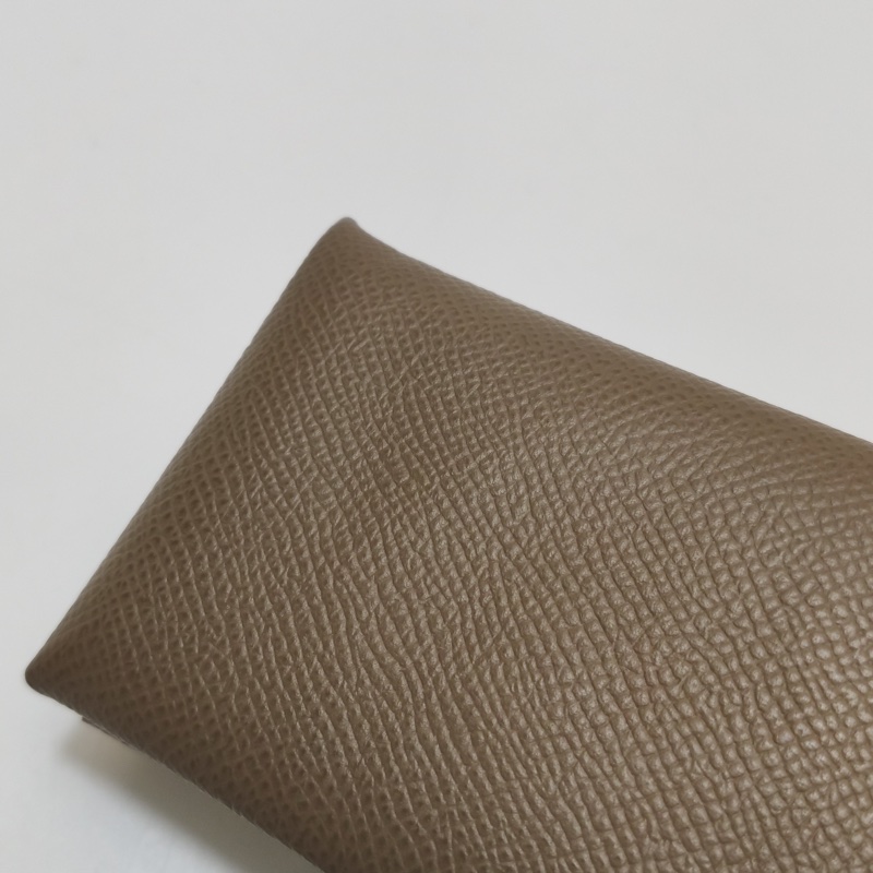 愛馬仕Hermes calvi 牛皮大象灰摺疊零錢包 卡夾-10