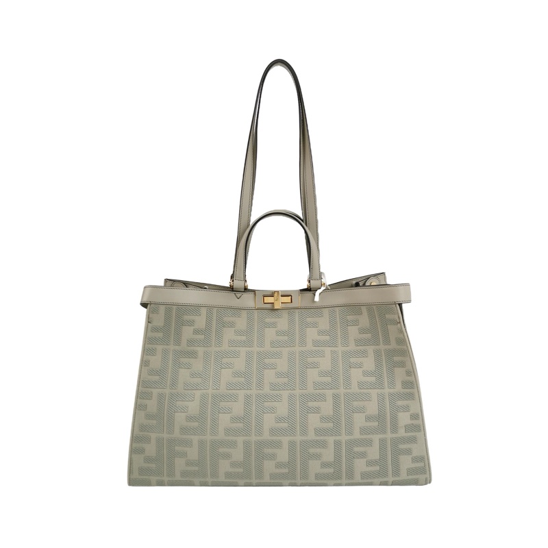 經典大氣👜 Fendi X-Tote 中號牛皮帆布手袋 ✦-0