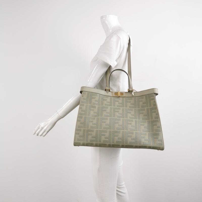 經典大氣👜 Fendi X-Tote 中號牛皮帆布手袋 ✦-1