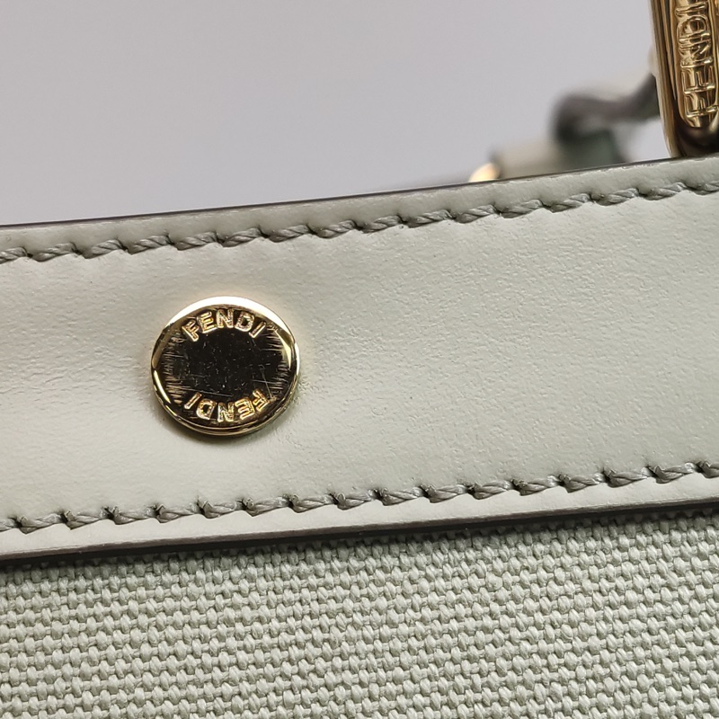 經典大氣👜 Fendi X-Tote 中號牛皮帆布手袋 ✦-14