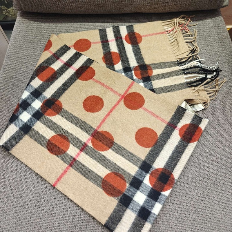 Burberry 格紋圍巾羊毛-0