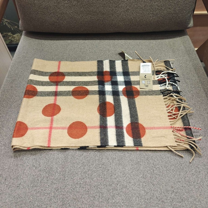 Burberry 格紋圍巾羊毛-1