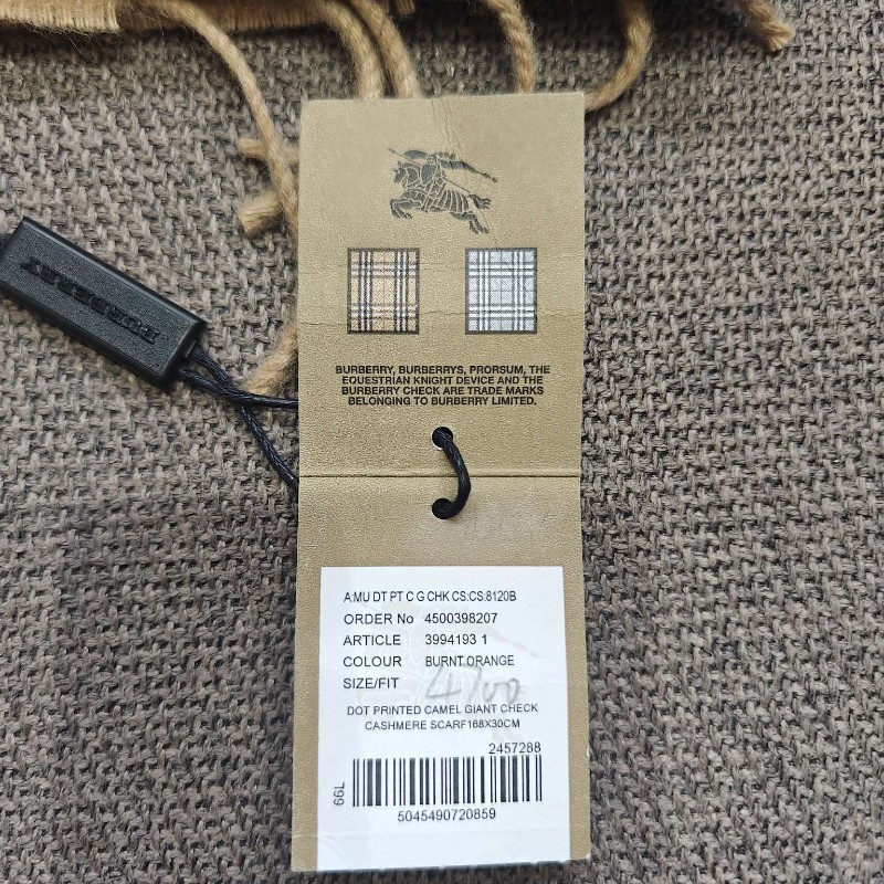 Burberry 格紋圍巾羊毛-5