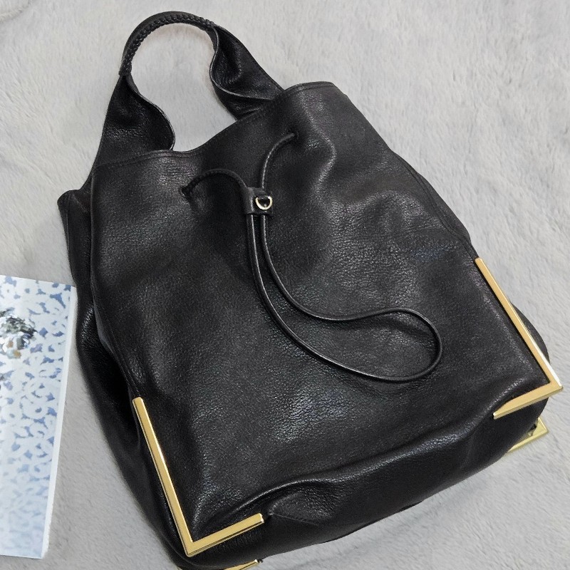 3.1 PHILLIP LIM HOBO包 肩背包 流浪包 牛皮 黑色-0