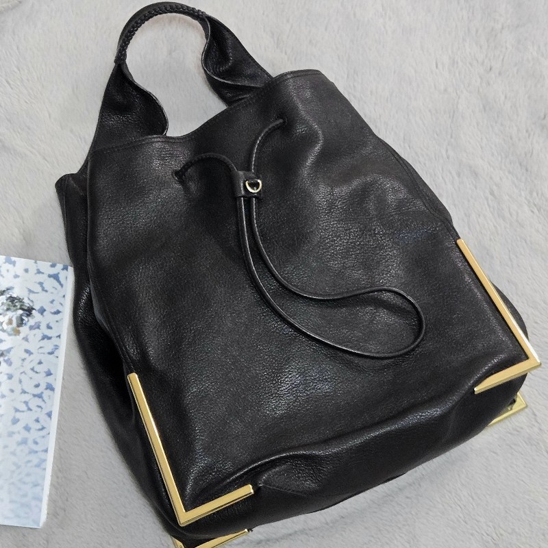 3.1 PHILLIP LIM HOBO包 肩背包 流浪包 牛皮 黑色-4