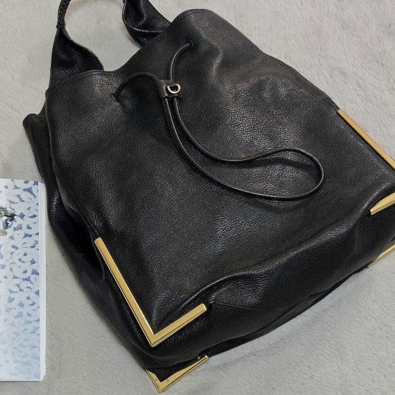 3.1 PHILLIP LIM HOBO包 肩背包 流浪包 牛皮 黑色-5