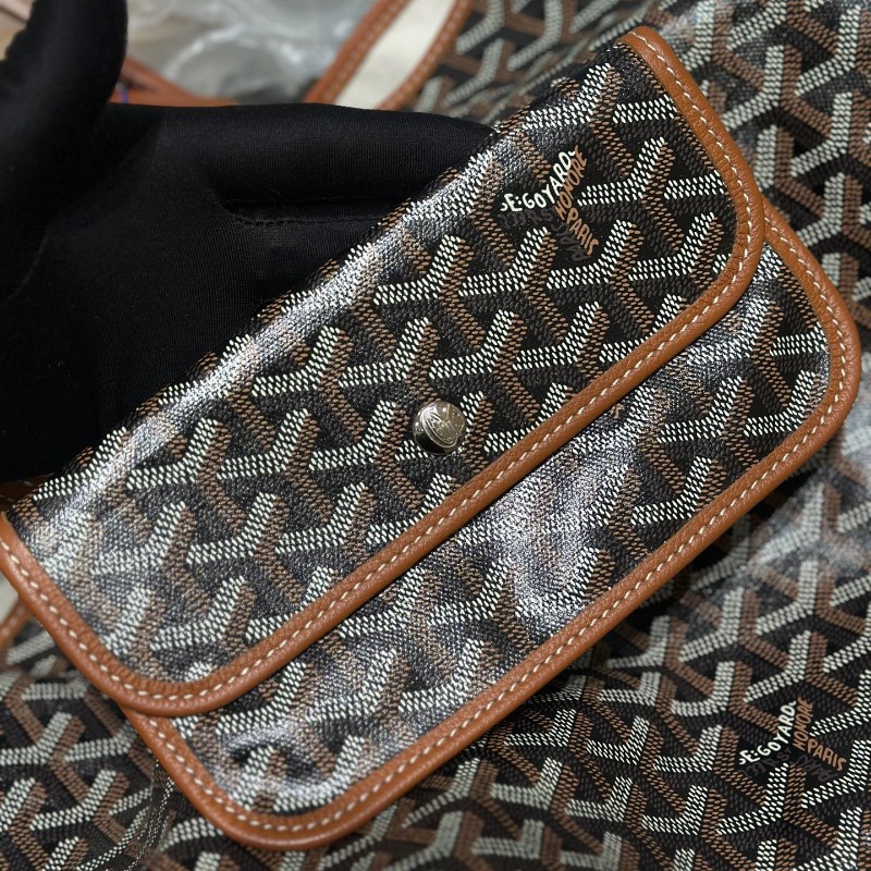Goyard/戈雅 印花棕色 小號 子母托特手提單肩包 經典爆款-7