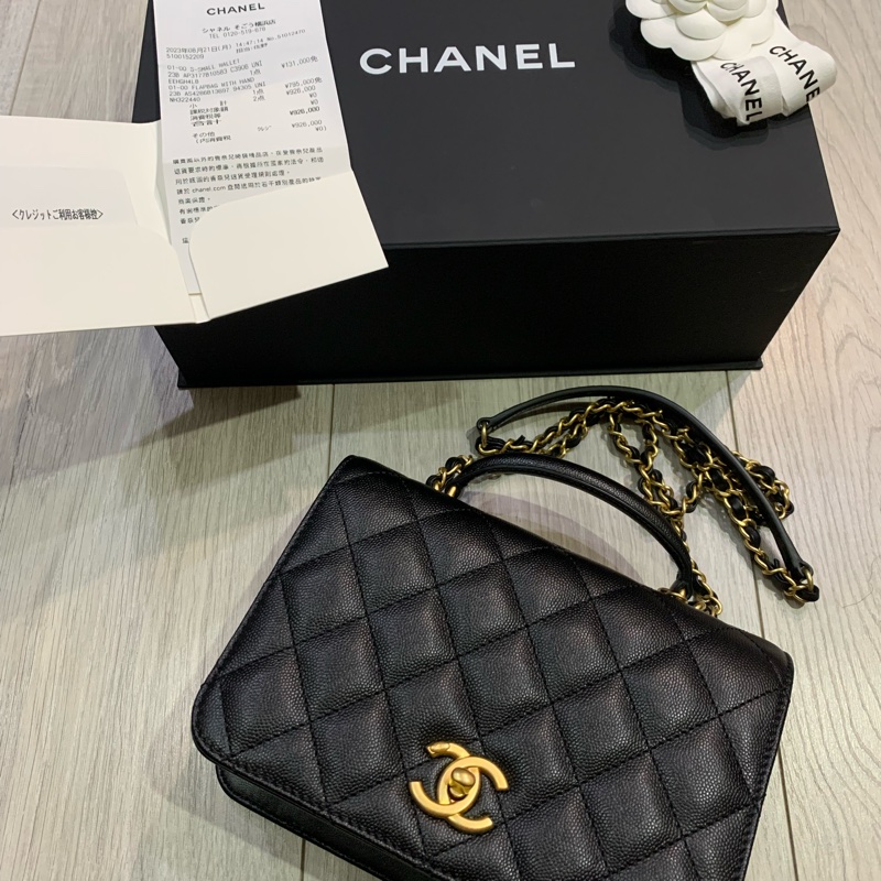 降價！！（閒置出清）香奈兒Chanel 23B方胖+風琴+魚子醬牛皮+金鍊+手提，集所有優點的小香包，適合第一次入手的人-4