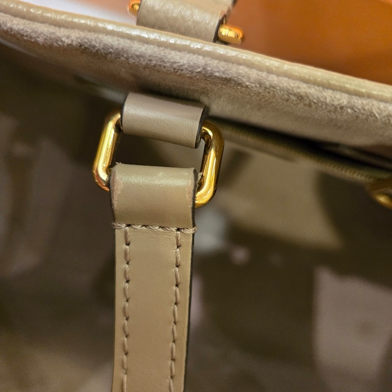 LV Louis Vuitton On The Go MM Tote路易威登手提肩背托特包晶片款-30