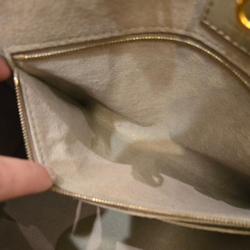 LV Louis Vuitton On The Go MM Tote路易威登手提肩背托特包晶片款-31