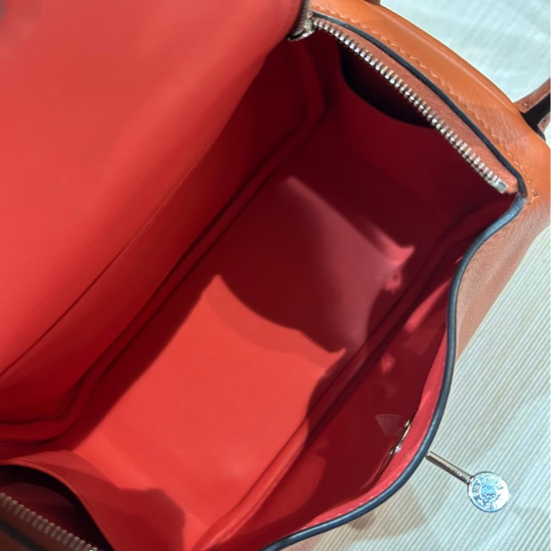 Hermes mini Lindy,南瓜色,STAMP U-5