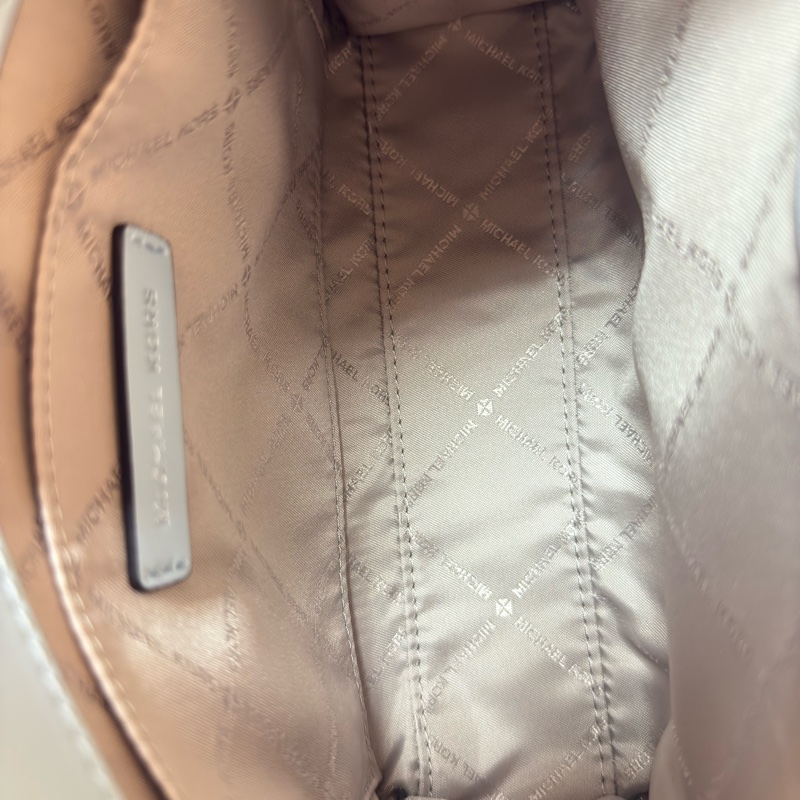 ✔ MICHAEL KORS MK SHEILA 防刮三層手提/斜背兩用包 — 小款/胭脂粉-11