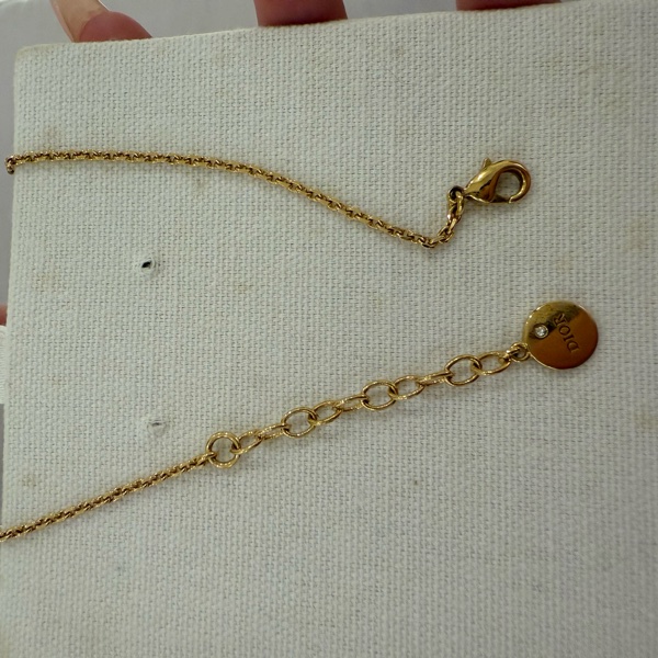 Dior logo帶鑽項鍊-8