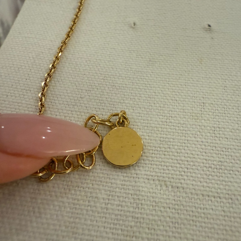 Dior logo帶鑽項鍊-13