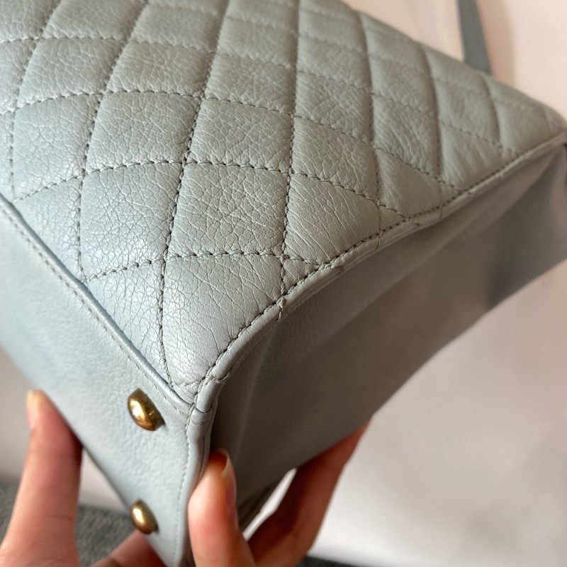 Chanel香奈兒 山羊皮 藍色31rue cambon托特包-10
