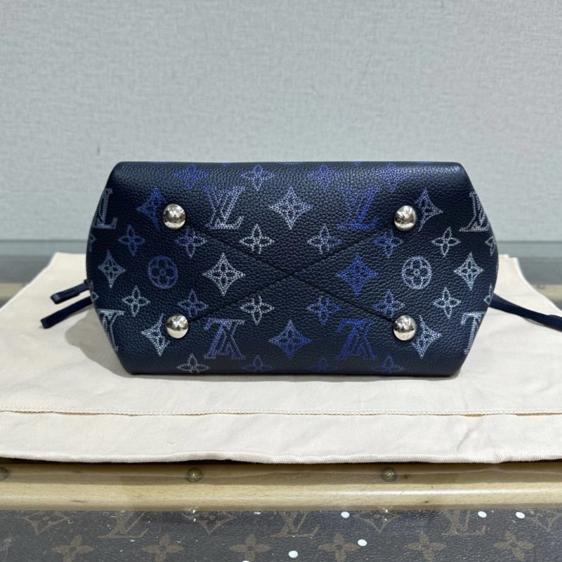 LV 漸變藍Bella月光女神水桶包 22*20*13 芯片款 99新配件盒子塵袋-3