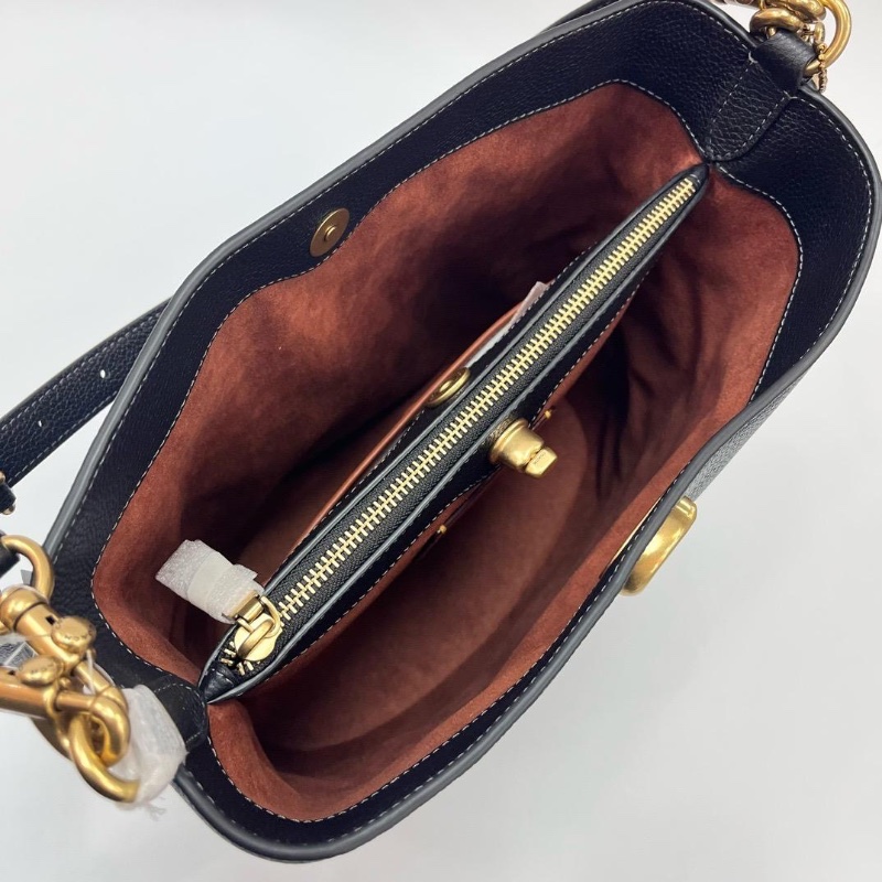 Coach bucket black bag-3