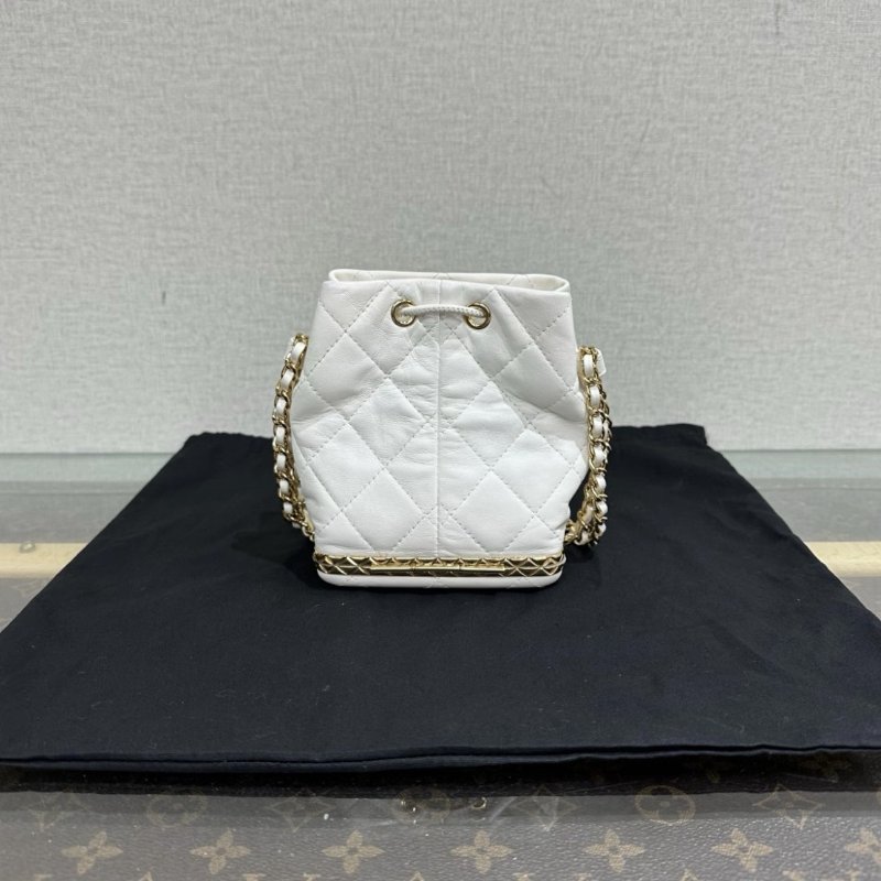 CHANEL 白金22S mini水桶斜背包 11*13*8 98新配件塵袋-4