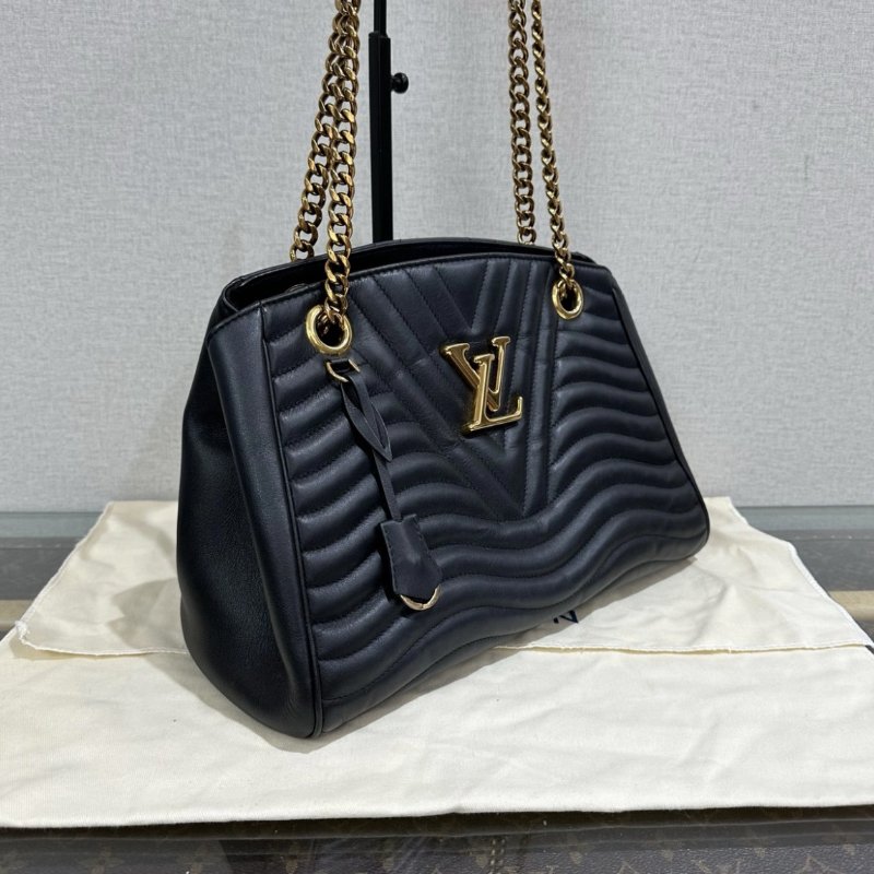 LV newwave黑金肩背斜背托特包 33*21*14 99新配件塵袋-1