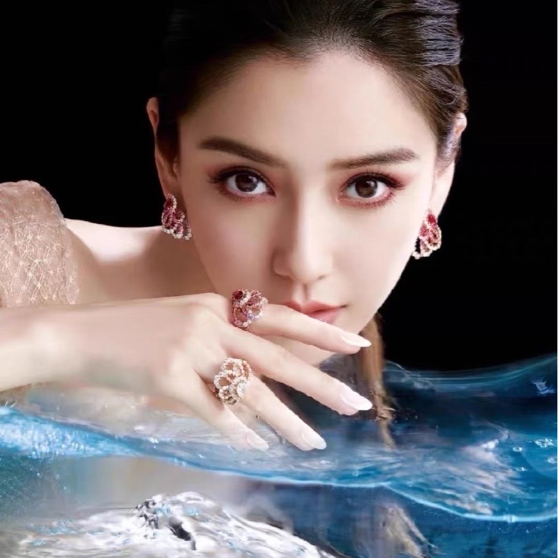 迪奧Dior 高級珠寶ARCHI 水滴鑽玫瑰金滿鑽戒指 53號 99新 GIA證書 💎主石1.22CT-4