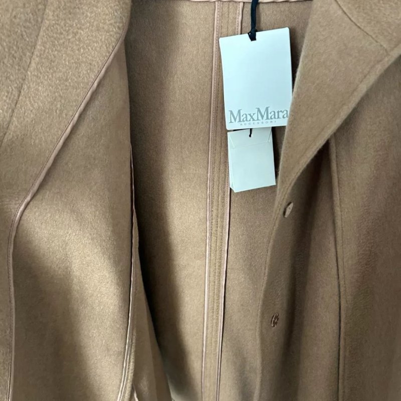 MaxMara 羊毛混羊絨披肩斗篷 衣長80-82公分-1