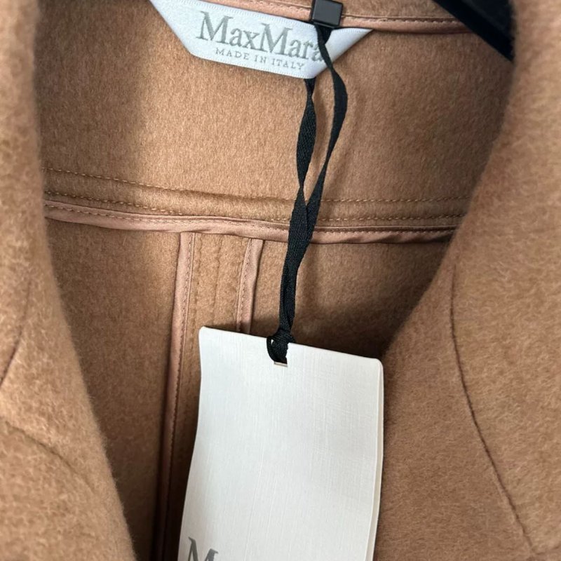 MaxMara 羊毛混羊絨披肩斗篷 衣長80-82公分-4