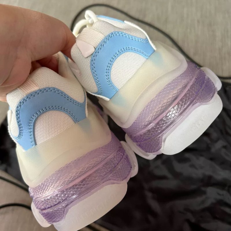 BALENCIAGA 紫色水晶底老爹鞋 尺寸37碼 僅試穿很新 配件有塵袋-3