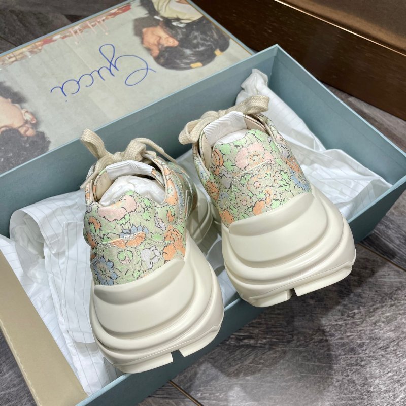 Gucci 限量花卉logo老爹鞋 全新最後36號-3