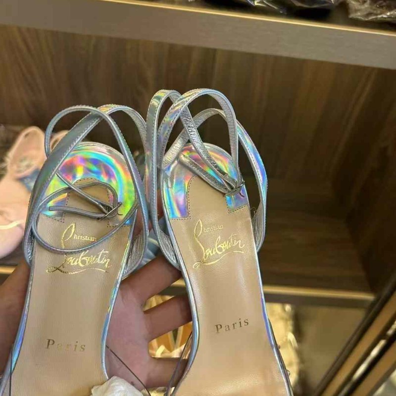 Christian Louboutin CL水晶鞋 尺寸38碼 全新未穿 這雙超美 跟高5.5公分-3