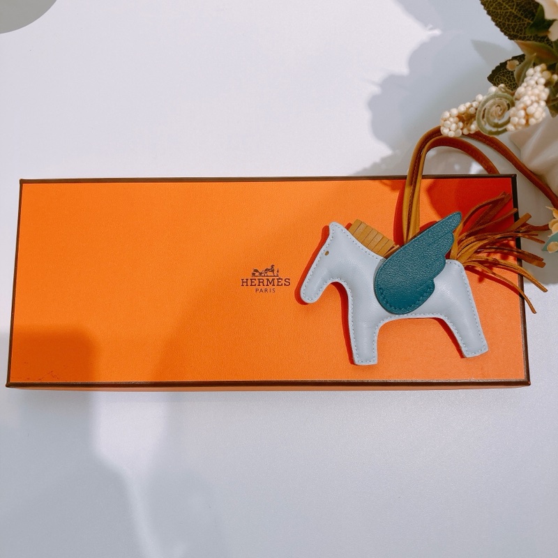 TW4394 Hermes 愛馬仕 小號飛馬掛件Rodeo PM Pegase Blue Brume x Bosphere x Seasame Swift-8