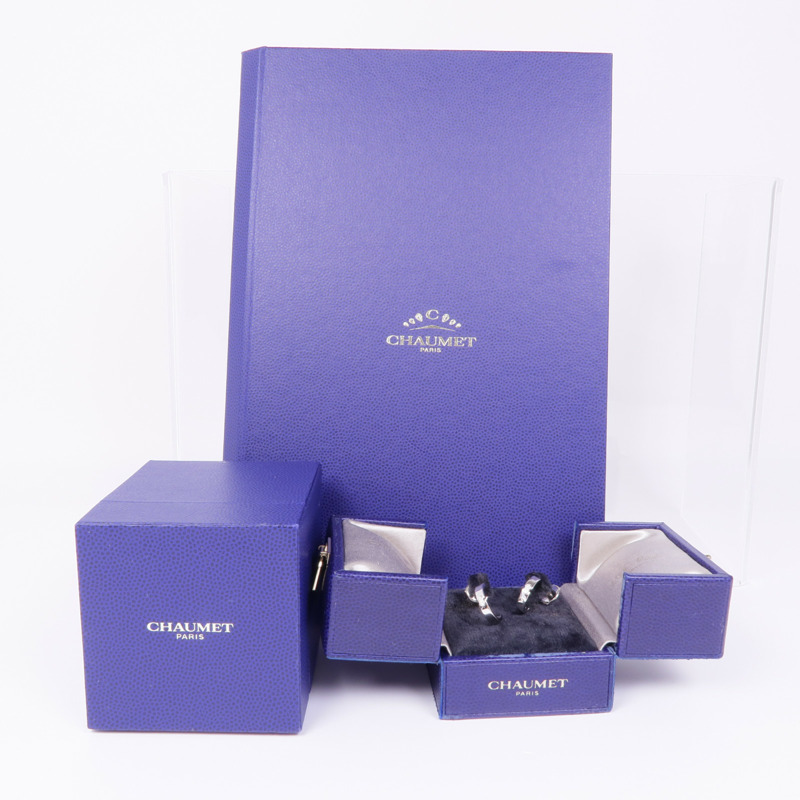 Chaumet 18K白金Liens Evidence鑽石耳環-9