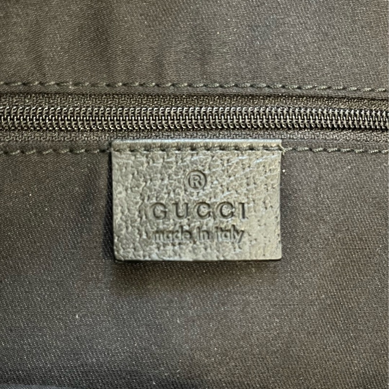 Gucci 黑金經典GG壓紋緹花托特手提包-3