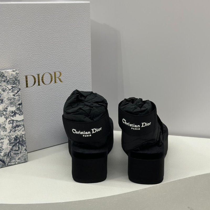 DIOR Shade厚底夾趾涼鞋 - 黑 36-3