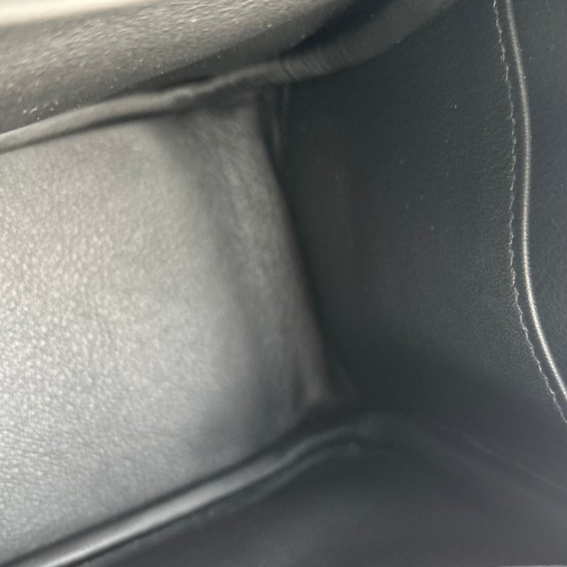 ::HERMES 愛馬仕:: W刻黑色皮革金釦MINI LINDY手提斜背包-22