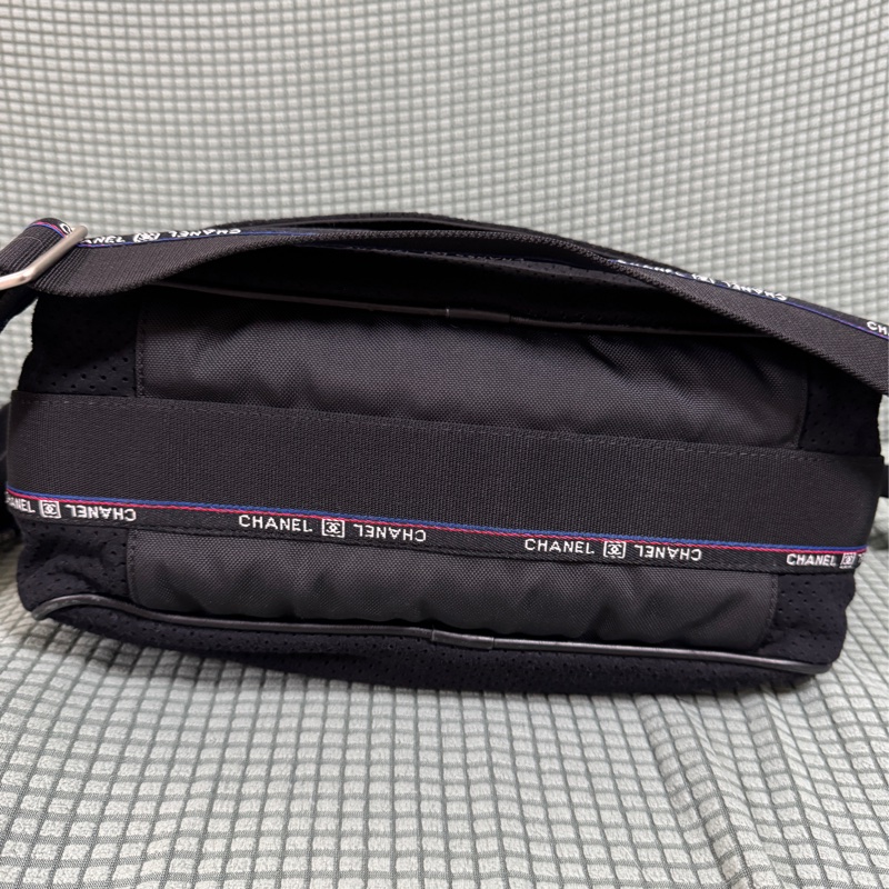 ❣️雙11特價❣️ 🎉Chanel 香奈兒🎉 運動系列 黑色絨布尼龍拼接斜背包-9