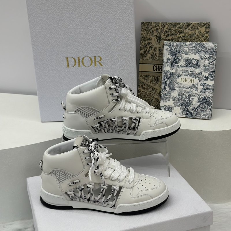 DIOR First高筒運動鞋 - 白 36-3