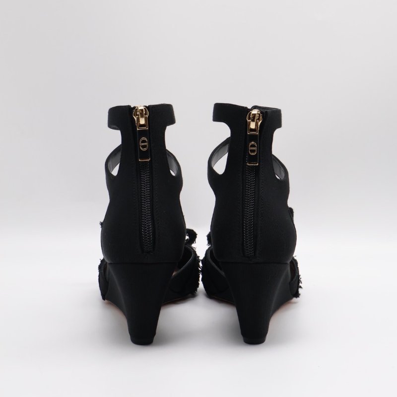 DIOR Adiorable尖頭楔型跟鞋 - 黑 36-3