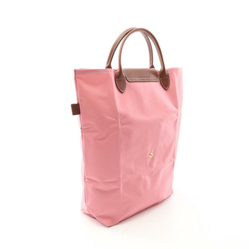 Longchamp Le Pliage Original M 購物手提包 10168089P92 皮革/聚醯胺 粉紅色/棕色 全新 女士-1