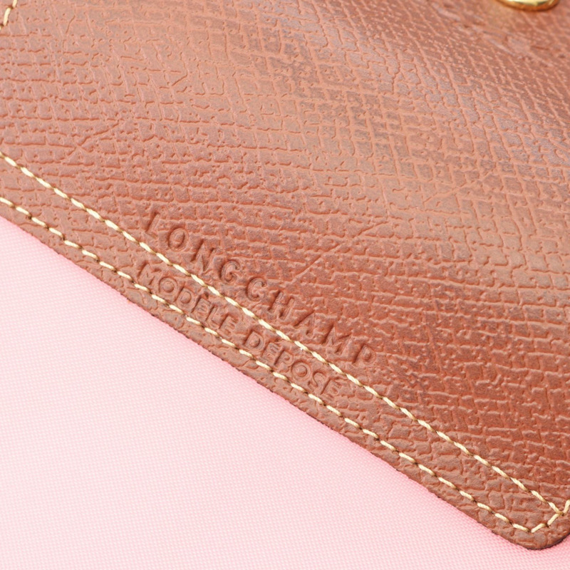 Longchamp Le Pliage Original M 購物手提包 10168089P92 皮革/聚醯胺 粉紅色/棕色 全新 女士-3