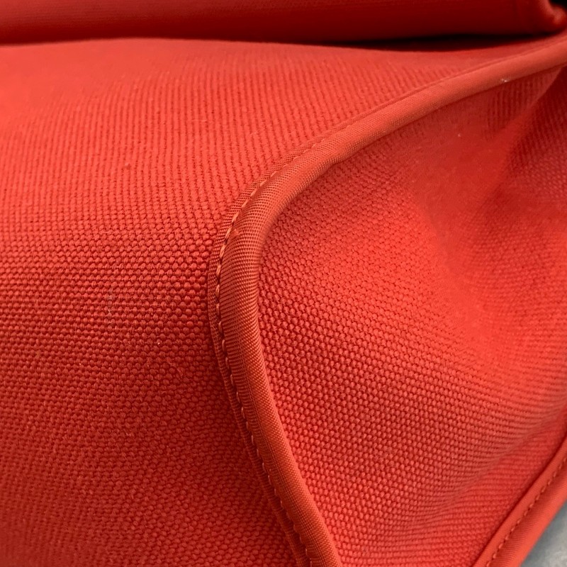 Hermes愛馬仕 銀扣herbag31 帆布拼皮肩背包 A刻-19